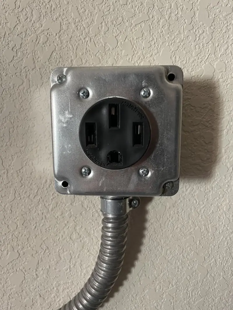 NEMA 14-50 outlet installed for Electrical Panel Upgrade in Daytona Beach